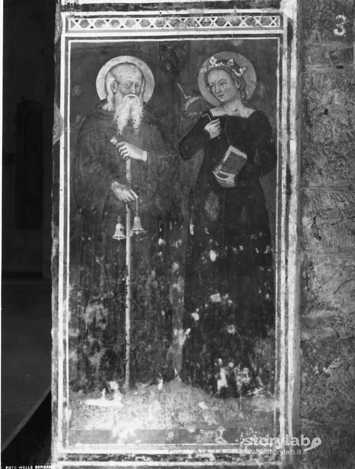 Affreschi dei Santi Antonio Abate e Caterina d'Alessandria