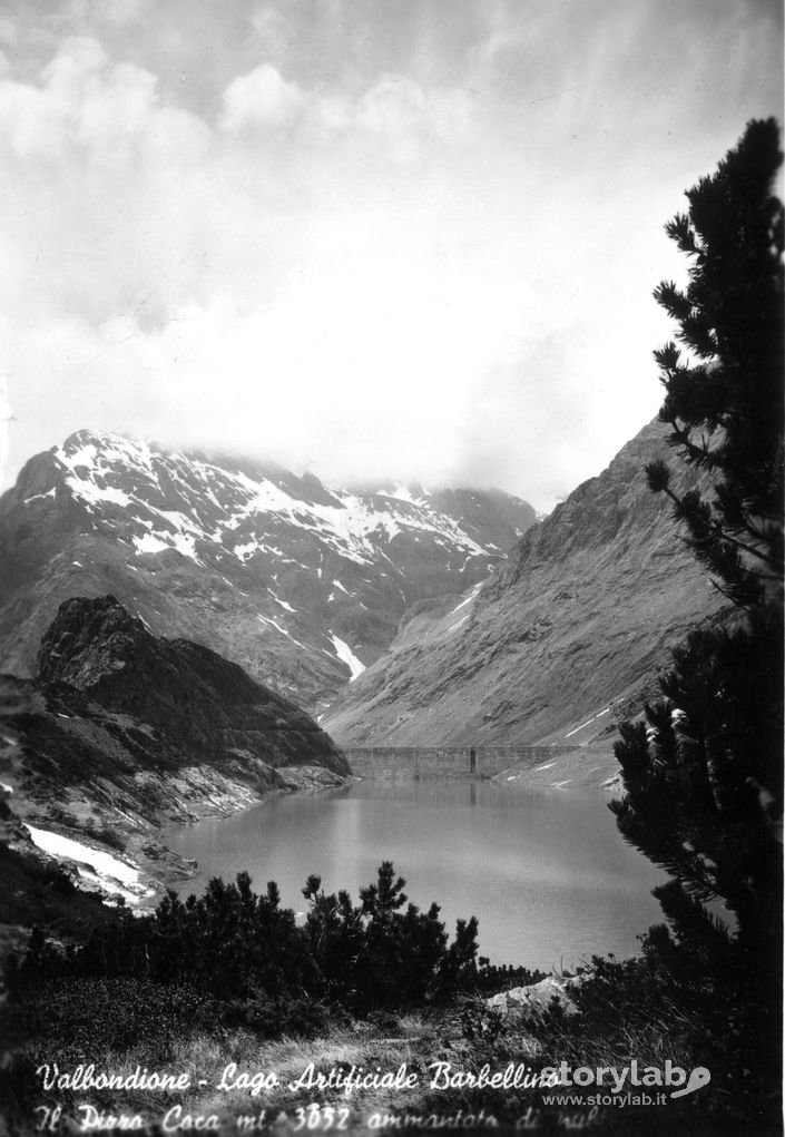 Vista sul lago artificiale Barbellino