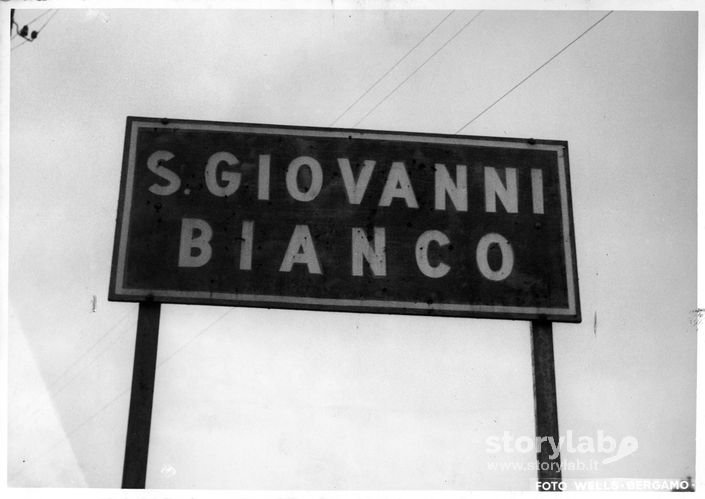 Cartello stradale S.Giovanni Bianco