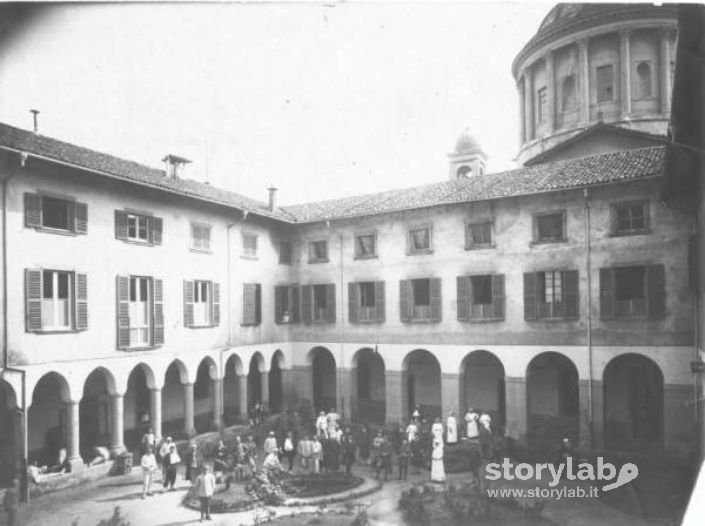 1916 - Chiostro Delle Grazie - Sezione Di Bergamo Della Croce Rossa Italiana 