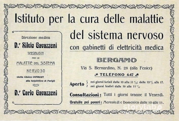 Brochure Illustrativa Dell'Istituto Gavazzeni Presso "La Fenice" 1903