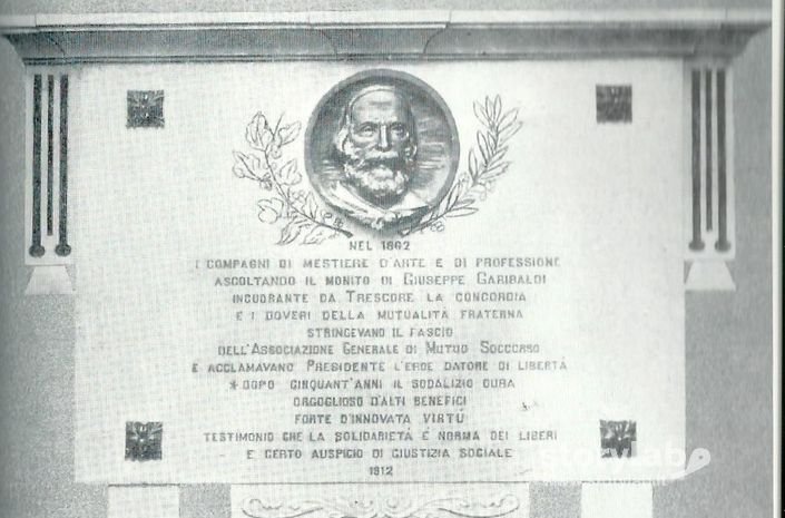Lapide 50° Fondazione Mutuo Soccorso 1912