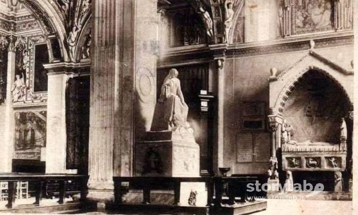 Originale collocazione Monumento a Donizetti in Santa Maria Maggiore