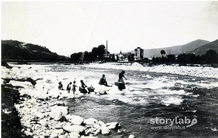 Il fiume Serio tra Nembro e Pradalunga