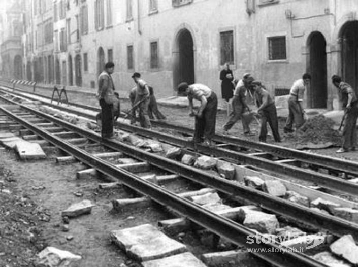 Posa Dei Binari A Bergamo, Via Broseta