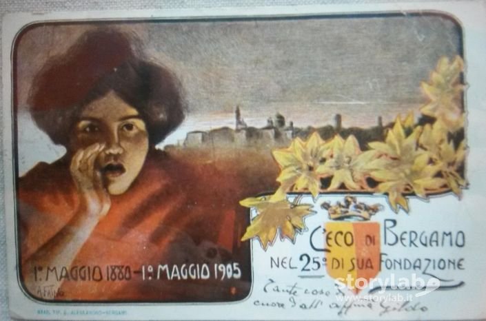 Cartolina Commemorativa 25Esimo Fondazione Eco Di Bergamo
