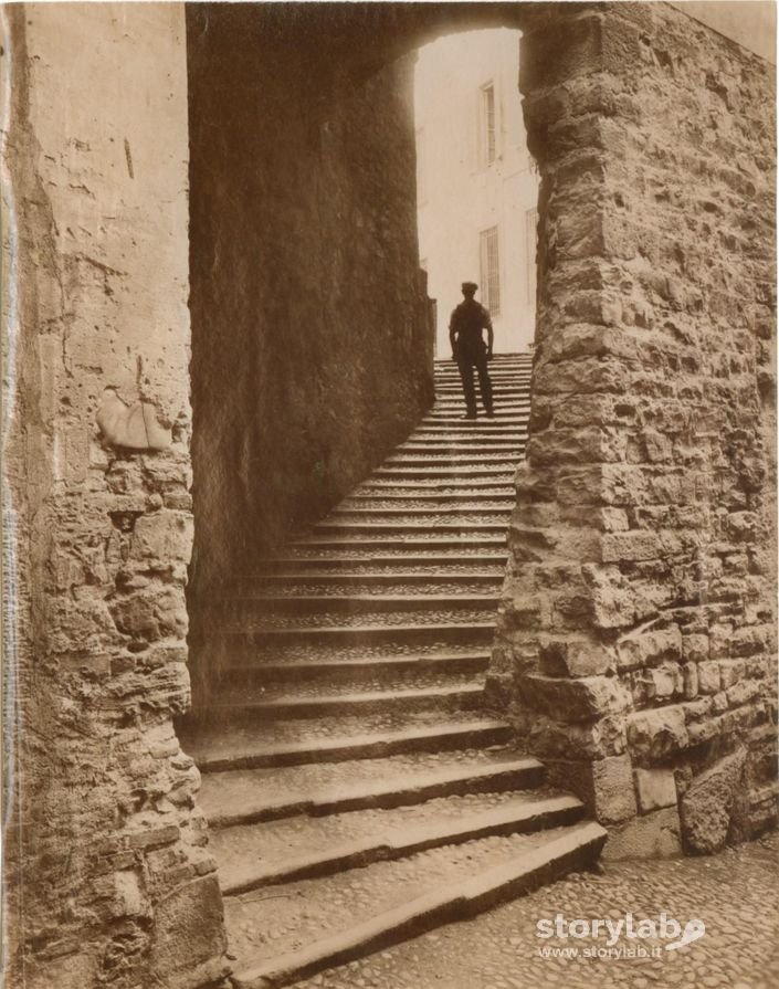 Scalinata Del Gromo In Via Donizetti 1910