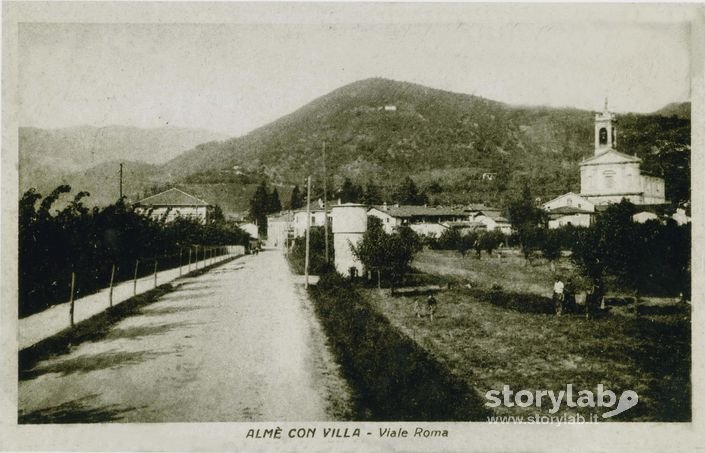 Viale Roma, Almè Con Villa