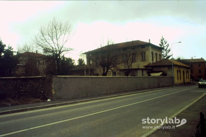 L'asilo parrocchiale da via Recastello  in Boccaleone.