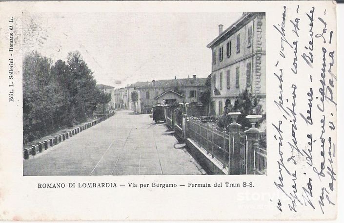 Romano Di Lombardia Via Per Bergamo Fermata Del Tram Bergamo Soncino