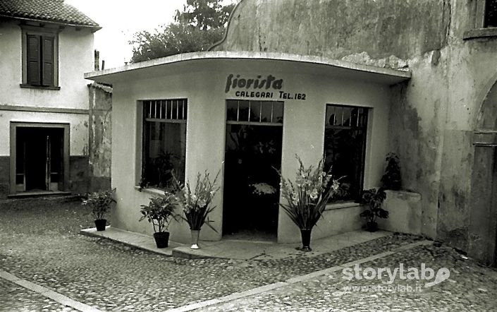 1959-Clusone-Chiosco Del Fioraio In P.Zza Marinoni