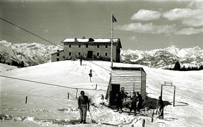 Lo Skilift in località Pianone a Clusone